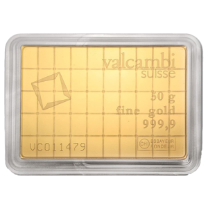 50 × 1g Gold CombiBars Heimerle + Meule / Valcambi